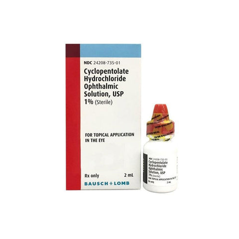 Cyclopentolate HCl Ophthalmic Solution 1% 2mL - Bausch + Lomb