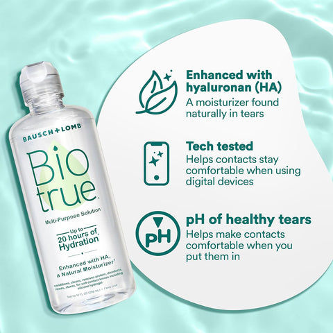 Biotrue Multi-Purpose Contact Lens Solution 2-Pack (10oz x 2)