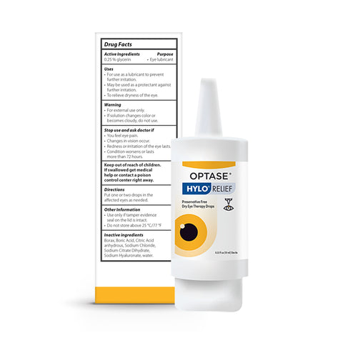 Optase Hylo Relief Preservative-Free Eye Drops (300 Drops)