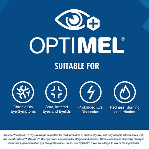 Optimel Manuka Eye Drops 0.2%, 0.34 oz (10mL Bottle)