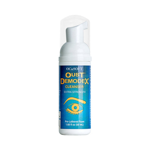 OCuSOFT Oust Demodex Cleanser Foam Compliance Kit (50ml Foam with 100 pads)