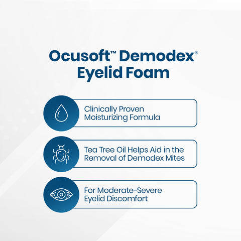 OCuSOFT Oust Demodex Cleanser Foam Compliance Kit (50ml Foam with 100 pads)