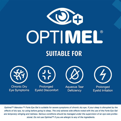 OptiMel Manuka Forte Eye Gel Ointment (0.35 oz/10g tube)