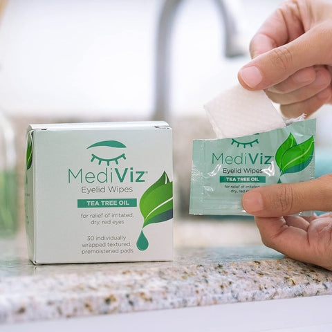 Mediviz Tea Tree Eyelid Cleansing Wipes