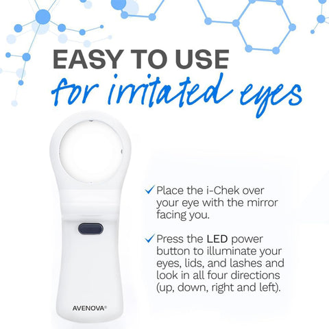 i-Chek Illuminated Self Eye Examination Mirror (Single)
