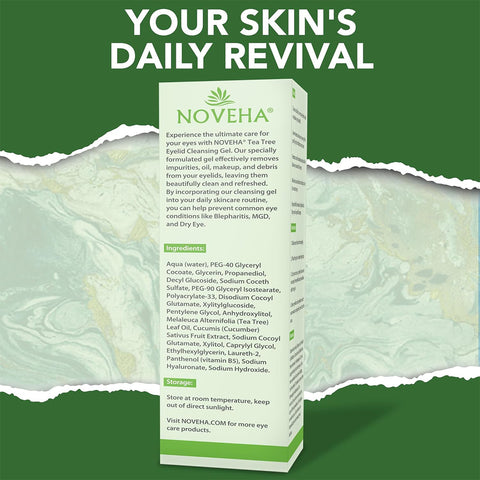 Noveha Tea Tree Eyelid Gel Cleanser (50mL)