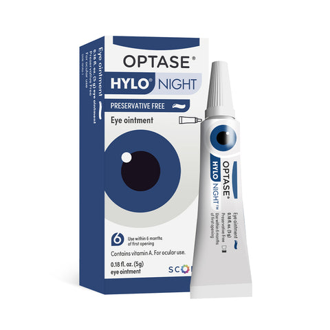 Optase Hylo Night Ointment Preservative-Free 300 uses (5g Tube)