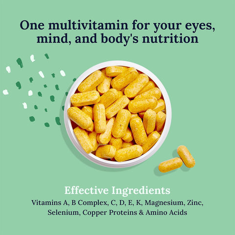 CorneaCare Multivitamin for Eyes, Mind and Body (60ct - 1 Month Supply)