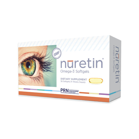 PRN Nuretin - High Dose Omega-3 Fish Oil Supplement - Support Healthy Retinal Function (56ct – 1 Month Supply)