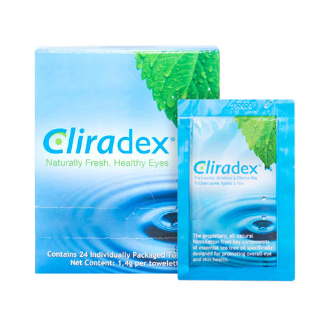 Cliradex Wipes - Tea Tree Oil Extract Eyelid Cleanser (24ct)