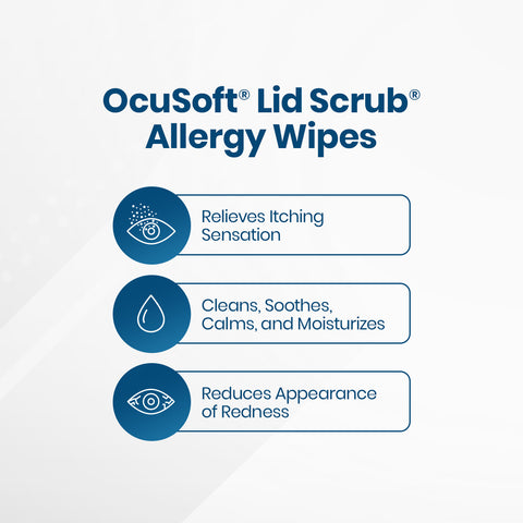 Ocusoft Lid Scrub Allergy Eyelid Cleanser (30 Wipes)