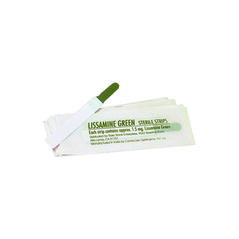 Green Glo Lissamine Green Ophthalmic Strips
