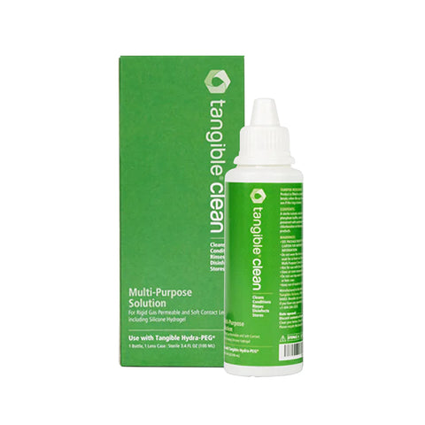 Tangible Clean - RGP, Scleral and Soft Contact Lens Multi-Purpose Solution (2 Sizes)