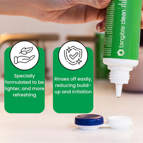 Tangible Clean - RGP, Scleral and Soft Contact Lens Multi-Purpose Solution (2 Sizes)