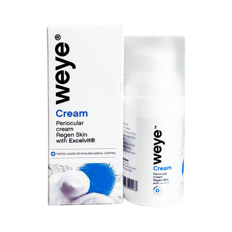 Weye Regenerating Eye Cream – Hydrating & Restorative Periocular Care with Excelvit®, Vitamin E, Vitamin C & Olive Oil for Dry Eyes, Blepharitis & Ocular Rosacea (50mL)