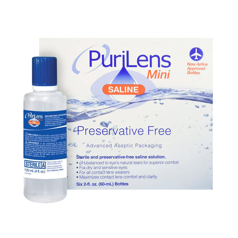 PuriLens Plus Preservative Free Saline (Multiple Sizes and Packs)