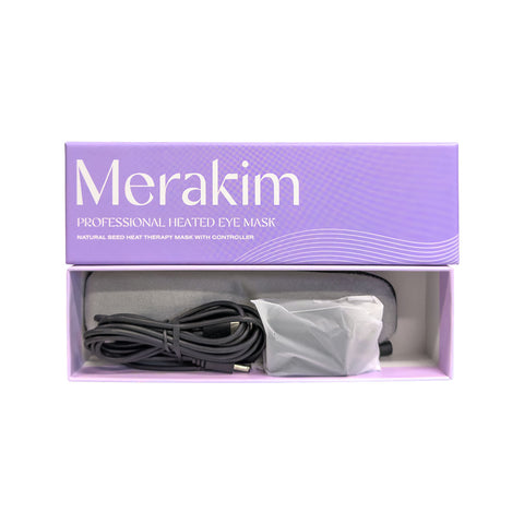 Merakim Professional USB Heat Eye Mask – Adjustable Warm Compress for Dry Eyes, Fatigue Relief, and Tear Film Support