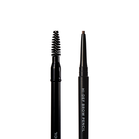 The RevitaLash Hi-Def Brow Pencil, available in 3 colors, features a spoolie brush for blending on one end and a defining pencil tip on the other. This hypoallergenic, water-resistant pencil ensures long-lasting perfection for your brows.