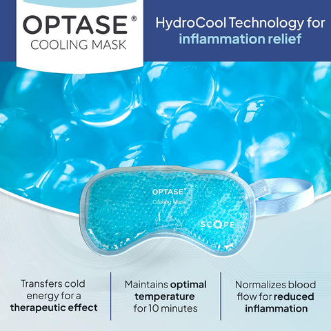 Optase Cooling Mask for Allergies and Puffy Eyes (Re-Usable)