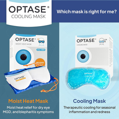 Optase Cooling Mask for Allergies and Puffy Eyes (Re-Usable)