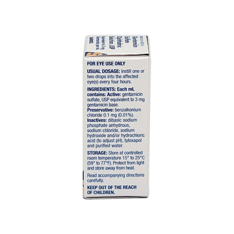Gentamicin Ophthalmic Solution 0.3% 5mL