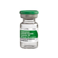 The Triamcinolone (kenalog) 40mg injection vial by MedPharma USA, a generic corticosteroid with a green cap, is used for treating inflammatory conditions via intramuscular or intra-articular administration.