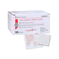 200-count box of alcohol prep pads ‚Äì medium 2-ply sterile antiseptic wipes for injection prep by henry schein.