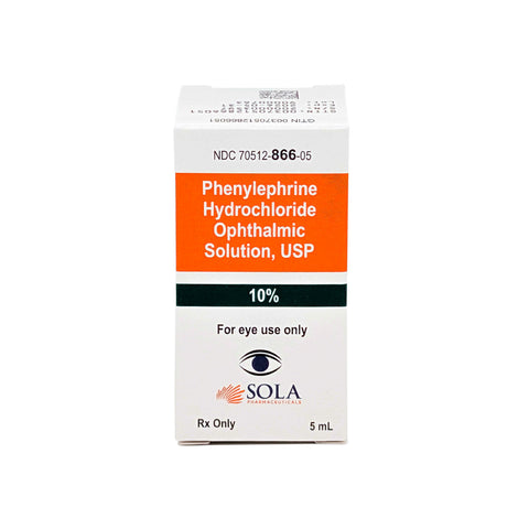 Phenylephrine Hydrochloride Ophthalmic Solution 10%, 5ml - Sola Pharmaceuticals