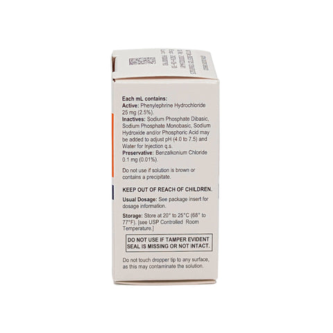 Phenylephrine Hydrochloride Ophthalmic Solution 2.5% 2mL - Sola
