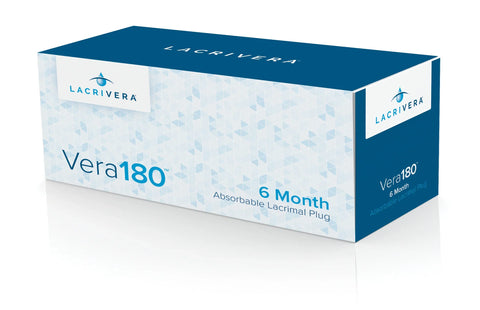 Vera 180, Absorbable Lacrimal Plug, 6-month, 0.5mm, 20/box (10 Pair) - Lacrivera