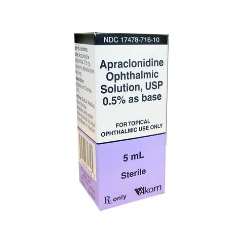 Apraclonidine 0.5% ophthalmic solution 5mL bottle by Sandoz ‚Äì prescription eye drops for short-term intraocular pressure reduction ‚Äì Vision Rescue.