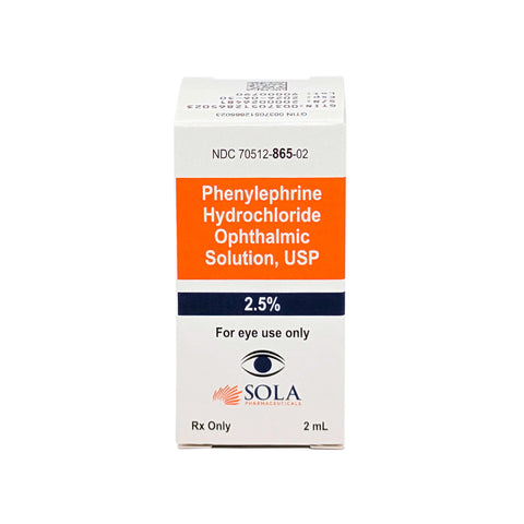 Phenylephrine Hydrochloride Ophthalmic Solution 2.5% 2mL - Sola