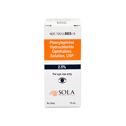 Phenylephrine Hydrochloride Ophthalmic Solution 2.5%, 15mL Bottle