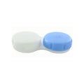 MedPharma USAs Color Screw Top Contact Lens Case (50/Bag) is a compact, durable polycarbonate case with a screw-top design, featuring two compartments: a white L for left and blue R for right, ensuring secure lens storage.