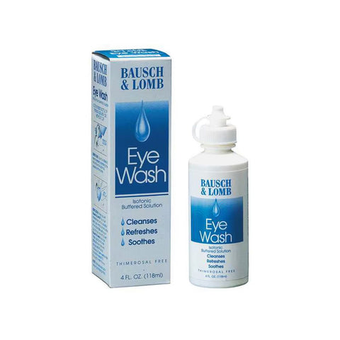 MedPharma USA Eye Wash Solution, 4oz, includes a bottle and box that promise to cleanse, refresh, and soothe with an isotonic buffered solution. Trusted by professionals for advanced eye relief, its thimerosal-free and provides effective care.