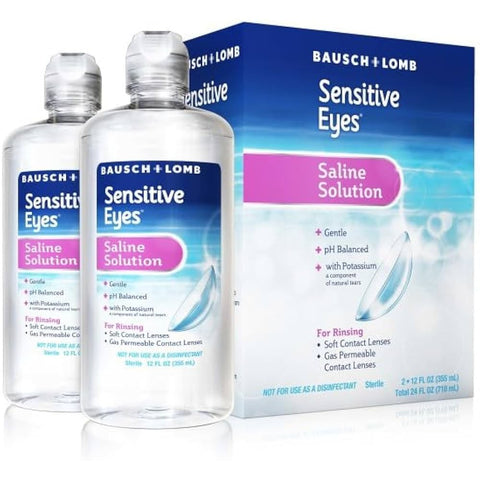 Contact Lens Solution Sensitive Eyes Plus 12oz - Bausch