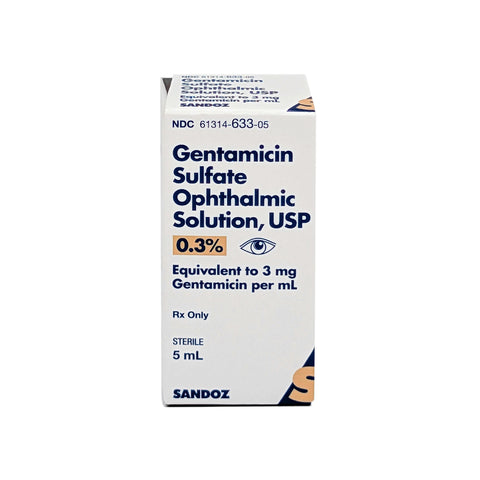 Gentamicin Ophthalmic Solution 0.3% 5mL