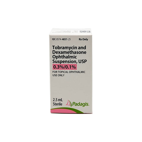 Tobramycin Dexamethasone [TOBRADEX] 0.3%/0.1% 2.5mL
