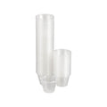 A set of MedPharma USA 1oz Medicine Cups, Plastic, 100/Bag, is neatly arranged on a plain white background.