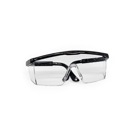 Safety Glasses, Black Frame,1 pack
