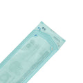 The MedPharma USA Sterilization Pouches (2.75 x 9, 200/Box) are blue and transparent, featuring various symbols and a white labeling strip, ideal for storing medical instruments. The pouch is partially visible against a white background.