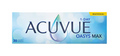 Image of an Acuvue Oasys Max 1-Day Multifocal (30 Pack) box, showcasing TearStable Technology. The blue packaging features light bubbles, a central water droplet design, and highlights Multifocal at the top right corner.