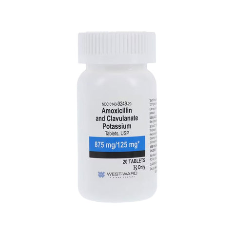 Amoxicillin Tablets / Clavulanate Potassium 875mg/125mg tablets, 20/Count Pharmaceutical