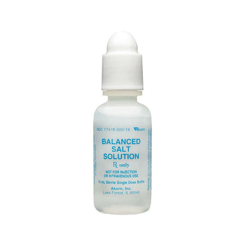 BSS Balanced Salt Solution 15mL sterile bottle by Alcon ‚Äì ophthalmic irrigating solution for surgical procedures ‚Äì Vision Rescue.