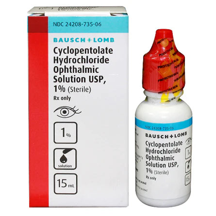 Cyclopentolate 1% ophthalmic solution 15mL bottle by Bausch & Lomb ‚Äì Shop Rx at Vision Rescue Pro.