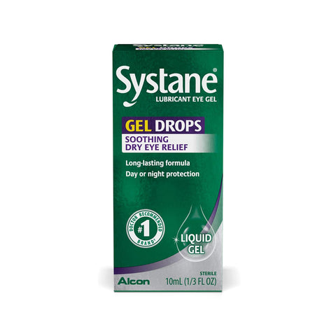 Systane Gel Eye Drops Liquid Gel Soothing Dry Eye Relief (10mL Bottle)
