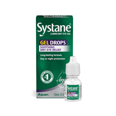 Systane Gel Eye Drops Liquid Gel Soothing Dry Eye Relief (10mL Bottle)