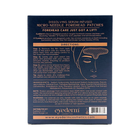EyeDerm Micro-Needle Forehead Patches (2ct)