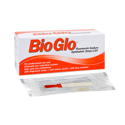 Fluorescein Sodium Opthalmic Strips [BioGlo]- 100/Box