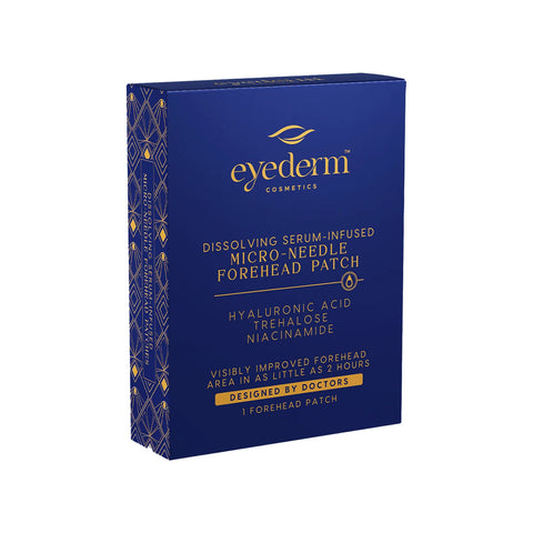 EyeDerm Micro-needle Forehead Patches to target fine lines, wrinkles, and skin texture (1ct) Single Use